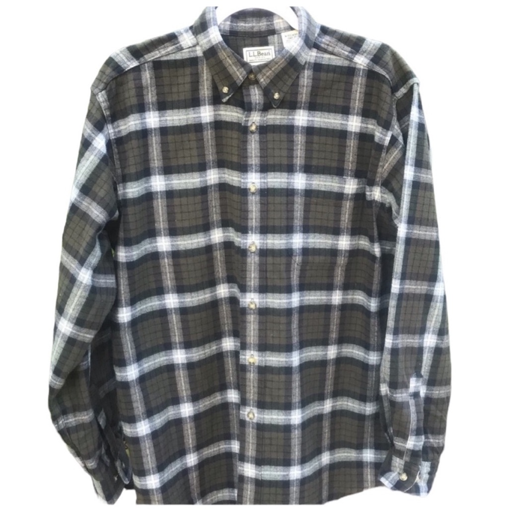 L L Bean Men's Button Down Long Sleeve Shirt Size M